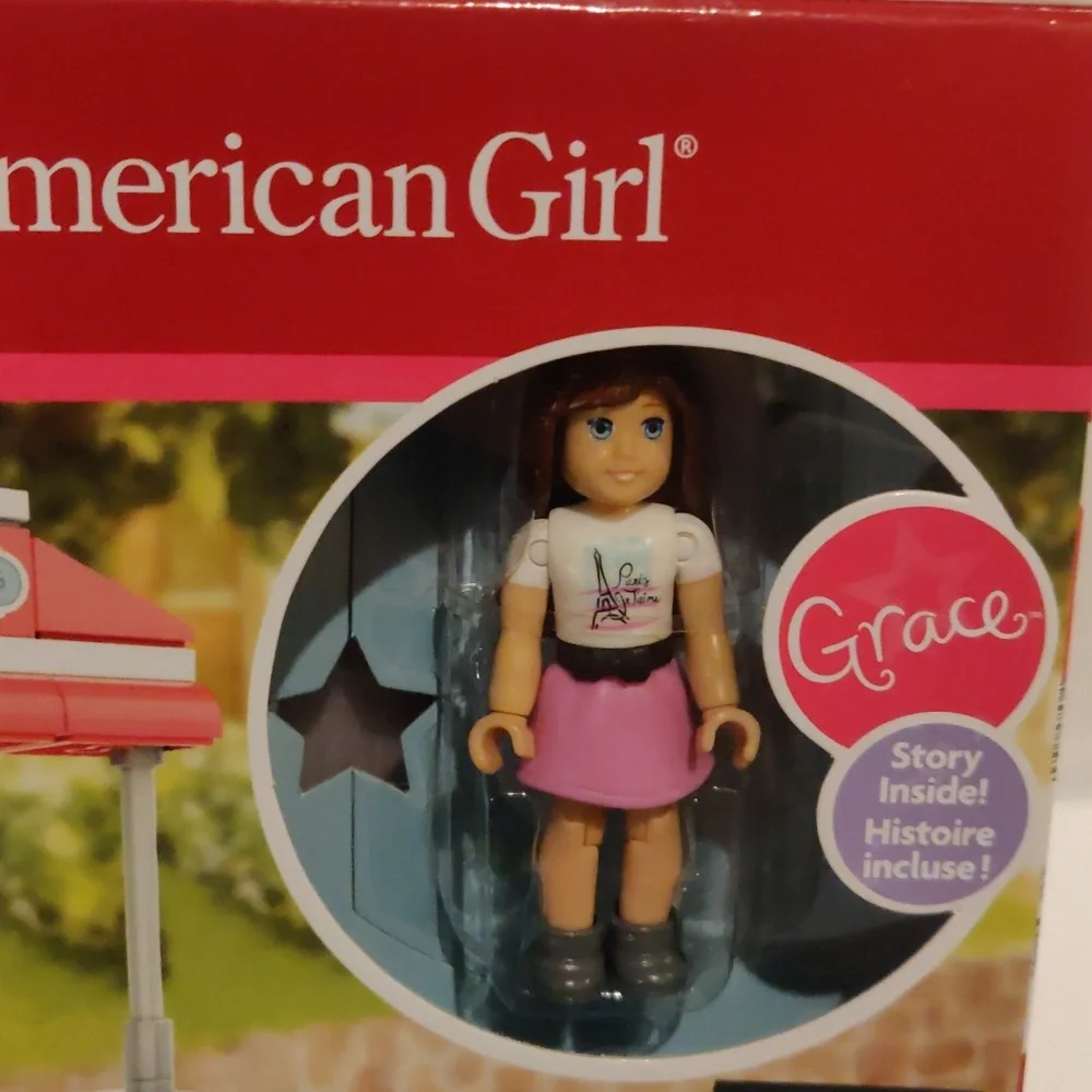 New! American girl Grace's Pastry Cart 84 pieces Mega Blocks Girlhoodcore Chic